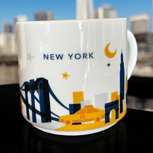 Starbucks NEW YORK You Are Here YAH 14oz Coffee Mug Cup EUC